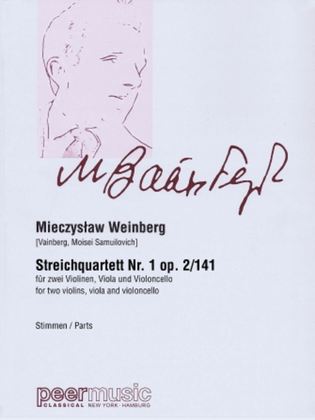 Book cover for String Quartet No. 1 Parts