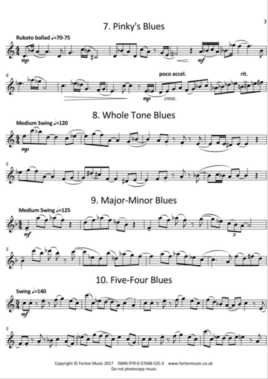 Odd Blues Flute Solo scores gallery preview page 4