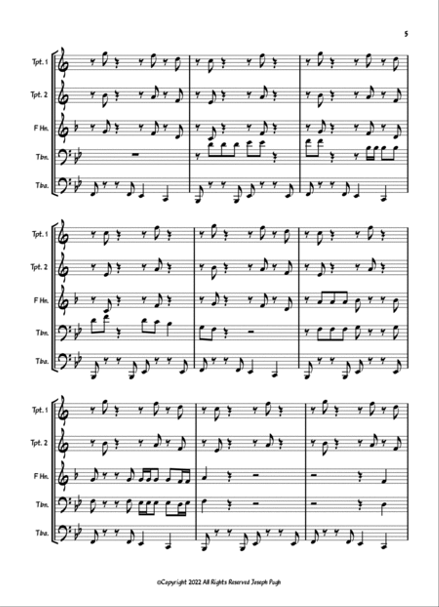 You've Lost That Lovin' Feelin' Brass Ensemble scores gallery preview page 5