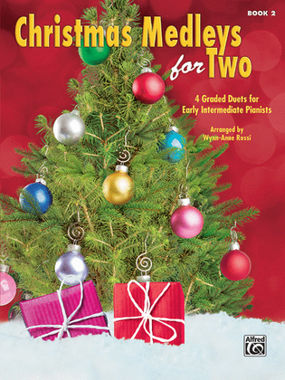 Book cover for Christmas Medleys for Two, Book 2