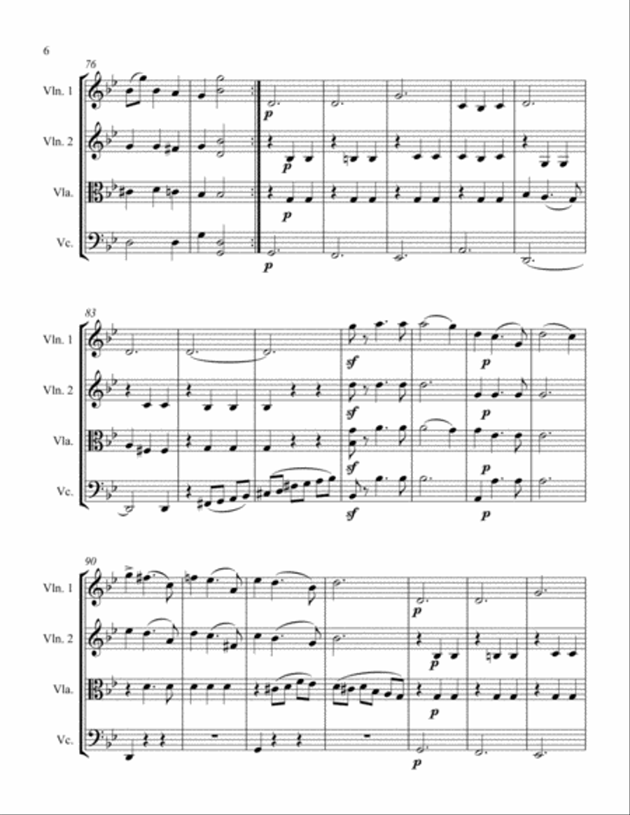 L'Automne Valse I. String Quartet scores gallery preview page 6