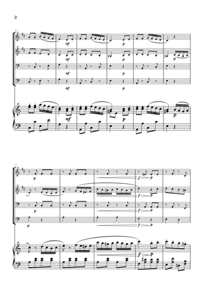 Rondo Alla Turca (Turkish March) | Brass Quartet Sheet Music (w/ piano) image number null