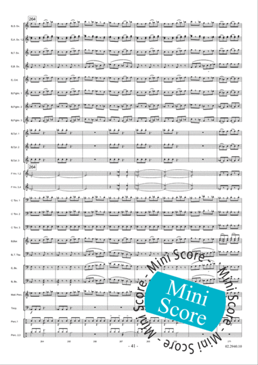 Aurora Fanfare Band scores gallery preview page 47