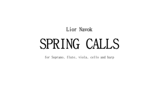 "Spring Calls" - for Soprano, Flute, Viola, Cello and Harp [Study Score]