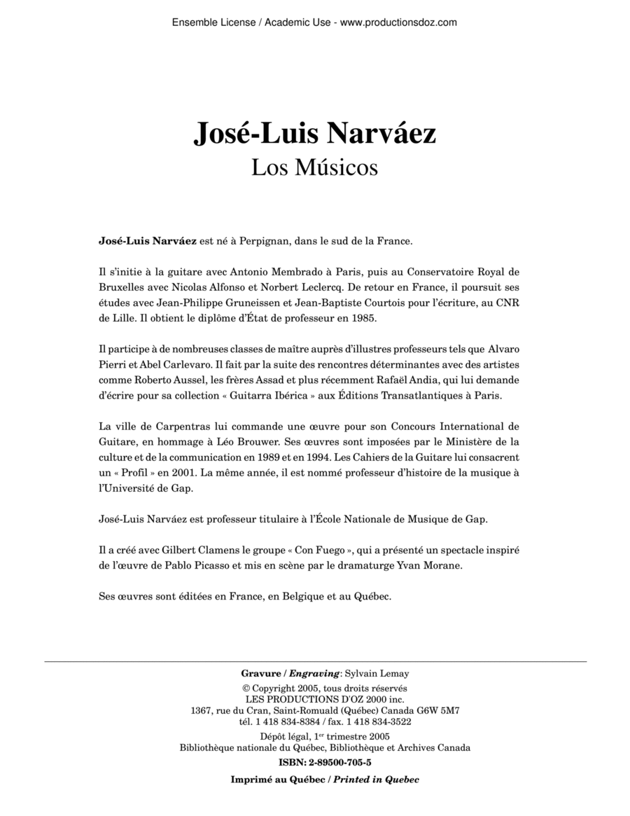 Los Musicos Classical Guitar scores gallery preview page 1