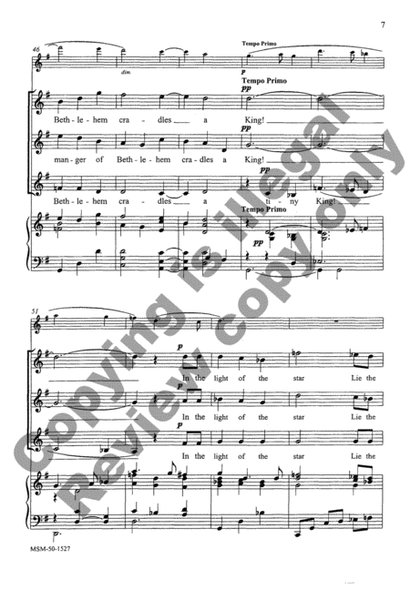 There's a Song in the Air (Choral Score)