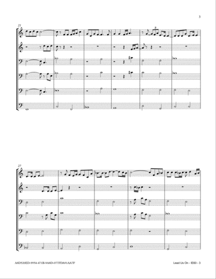 Lead Us On Lead Us On Small Ensemble scores gallery preview page 3