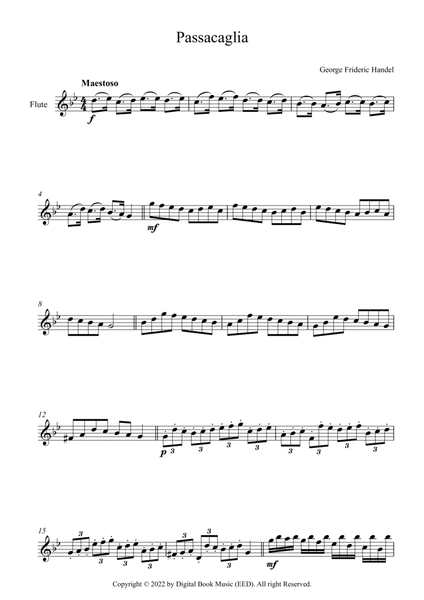 Passacaglia - George Frideric Handel (Flute)