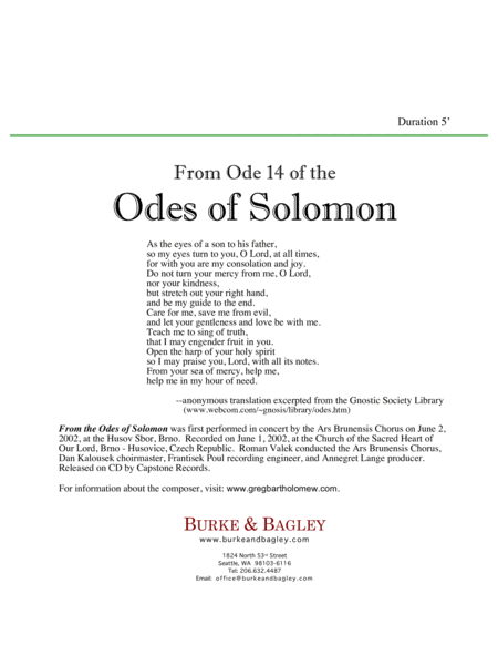 From Ode 14 of the Odes of Solomon image number null