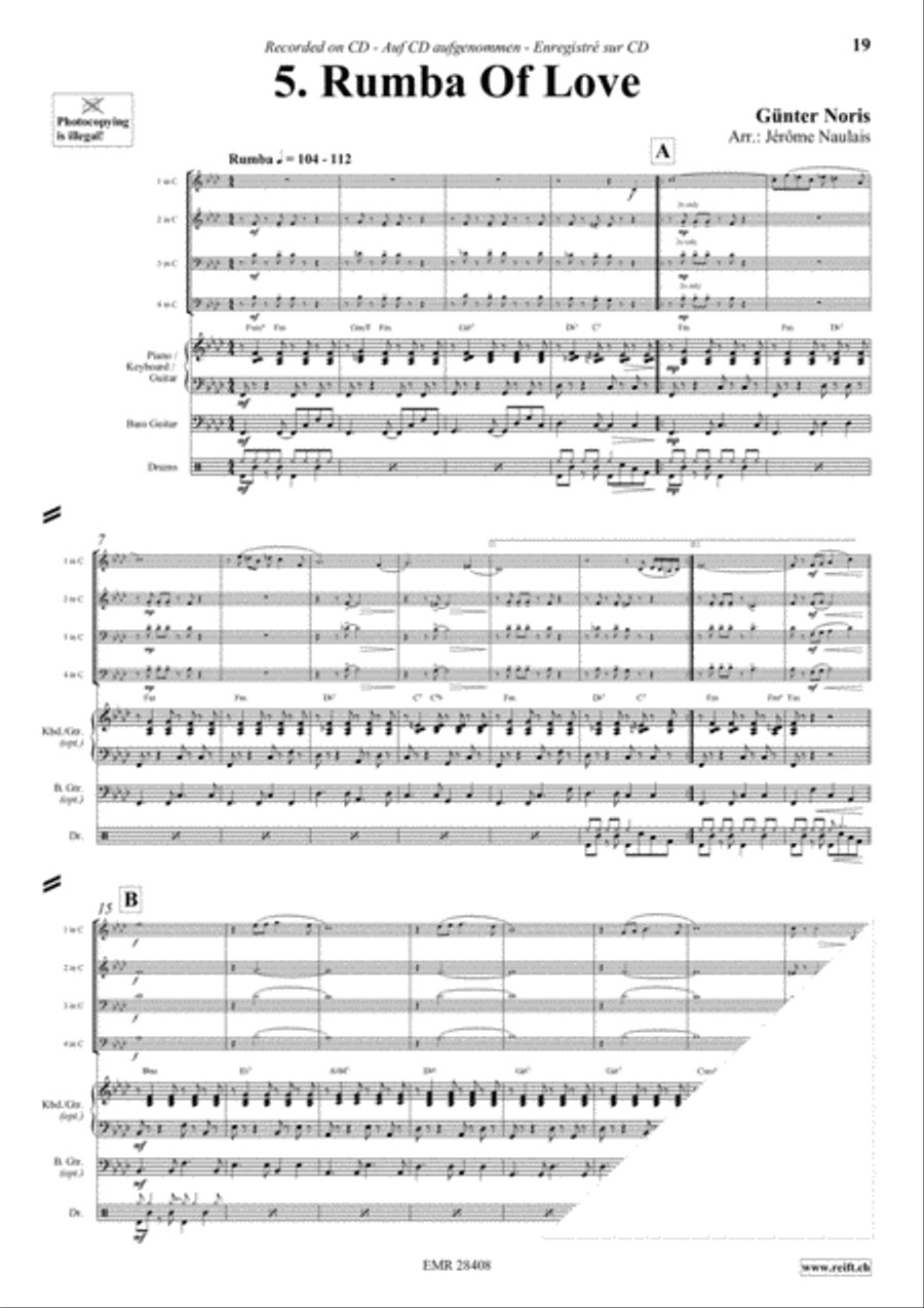 Let's Dance Volume 4 Brass Ensemble scores gallery preview page 7