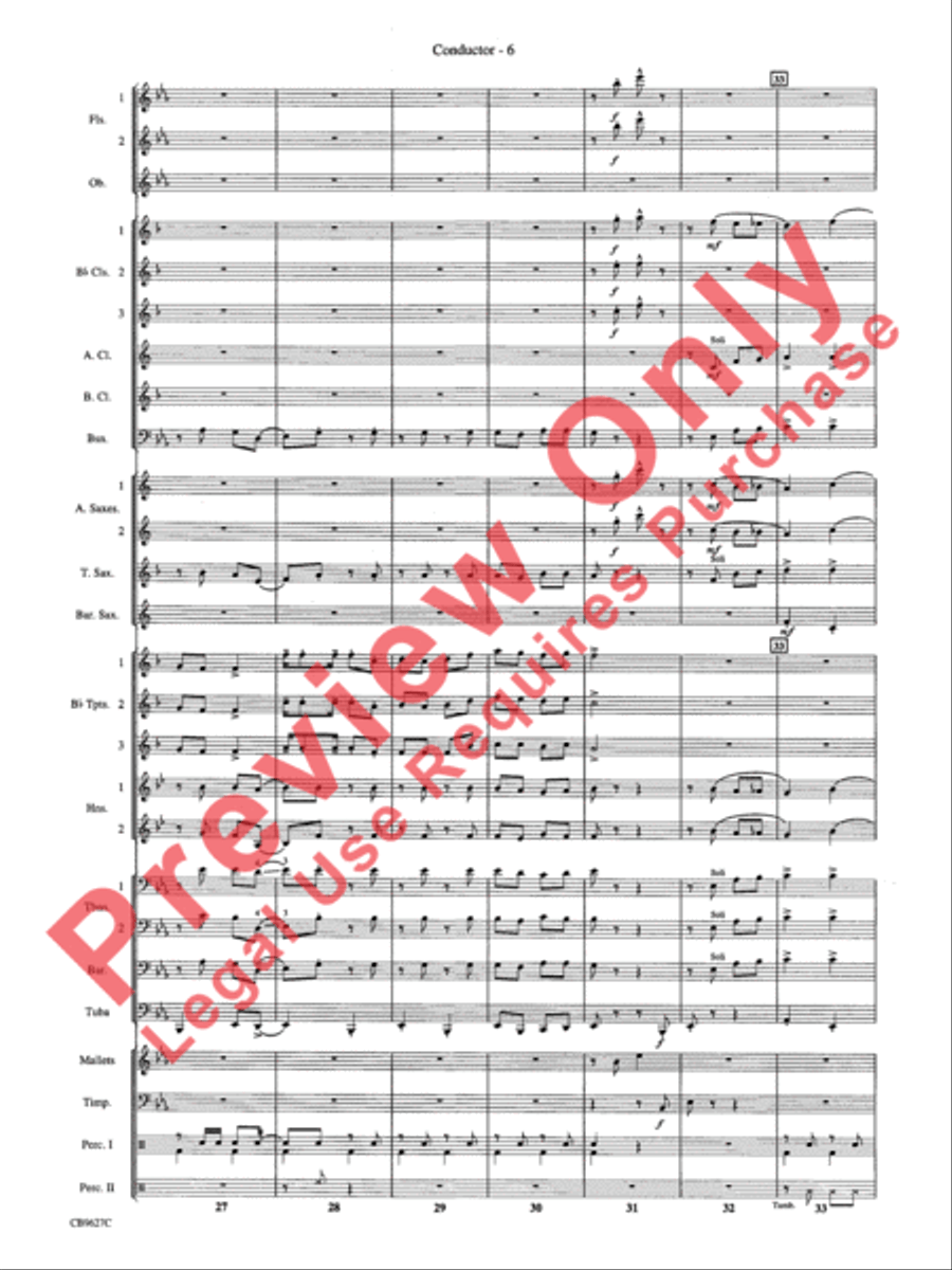 How the Grinch Stole Christmas Concert Band scores gallery preview page 9