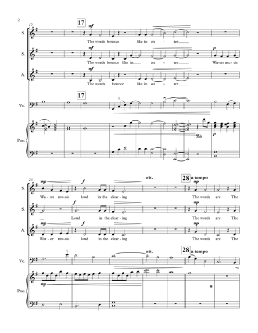 Water Music SSA scores gallery preview page 2