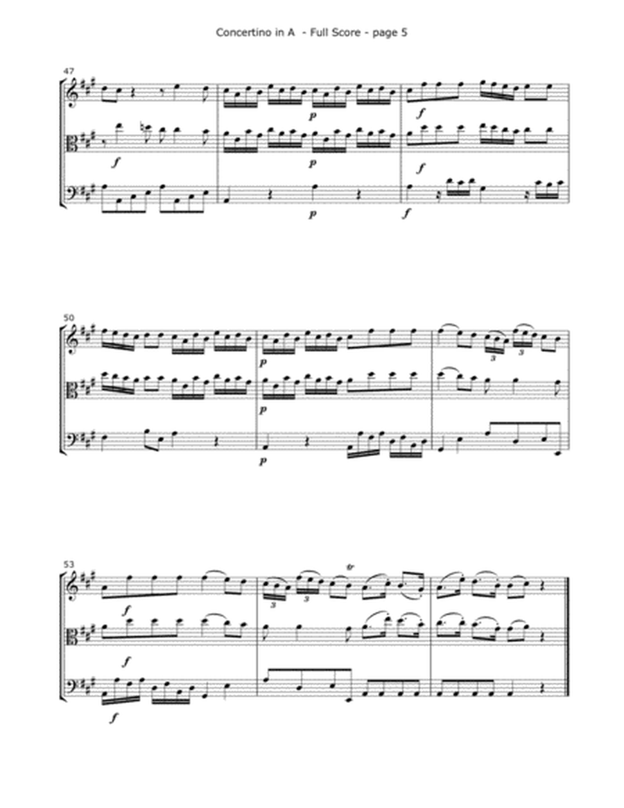 Molter, J. - Concertino (Mvt. 1) for Violin, Viola and Cello image number null