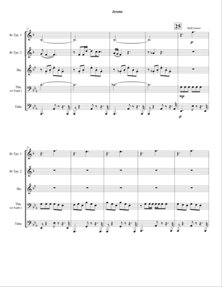 Jerome Brass Quintet scores gallery preview page 3