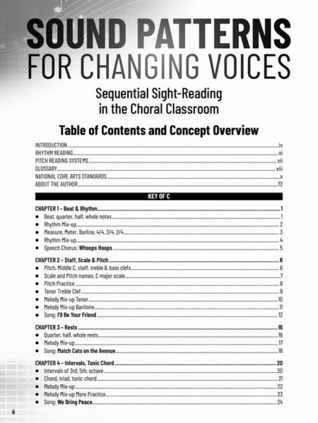 Sound Patterns for Changing Voices - Sequential Sight-Reading in the Choral Classroom image number null