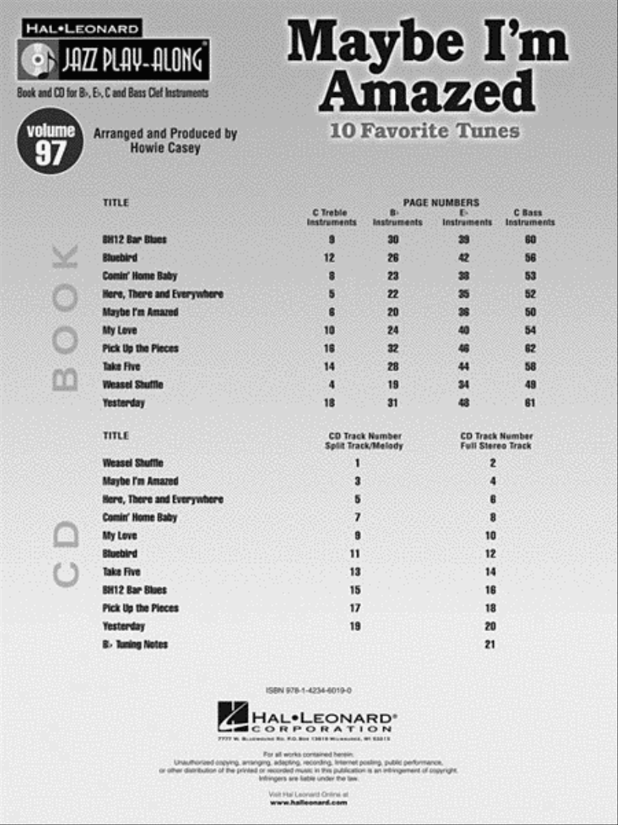 Maybe I'm Amazed C Instrument scores gallery preview page 3