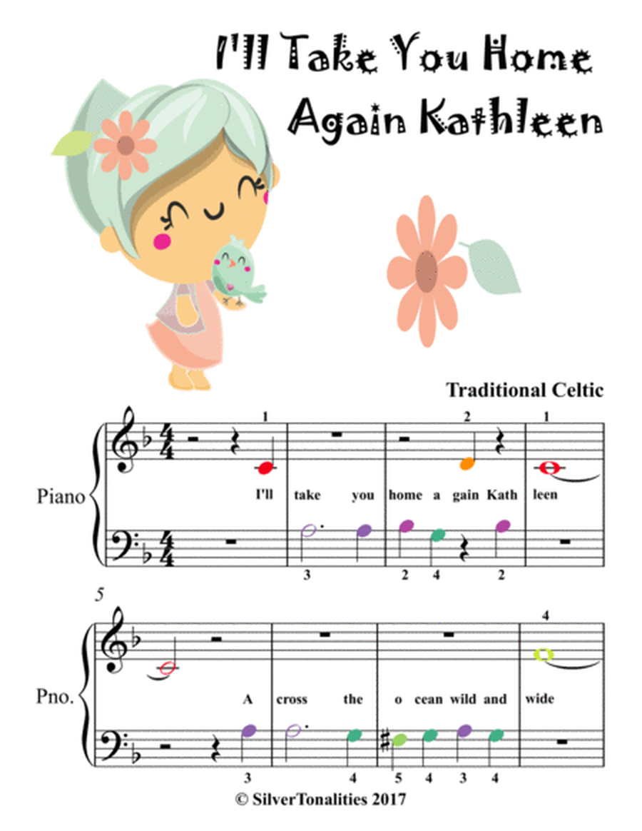 The Little Irish Kathleen for Beginner Piano