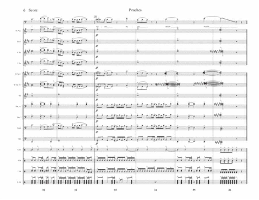 Peaches Peaches Marching Band scores gallery preview page 6
