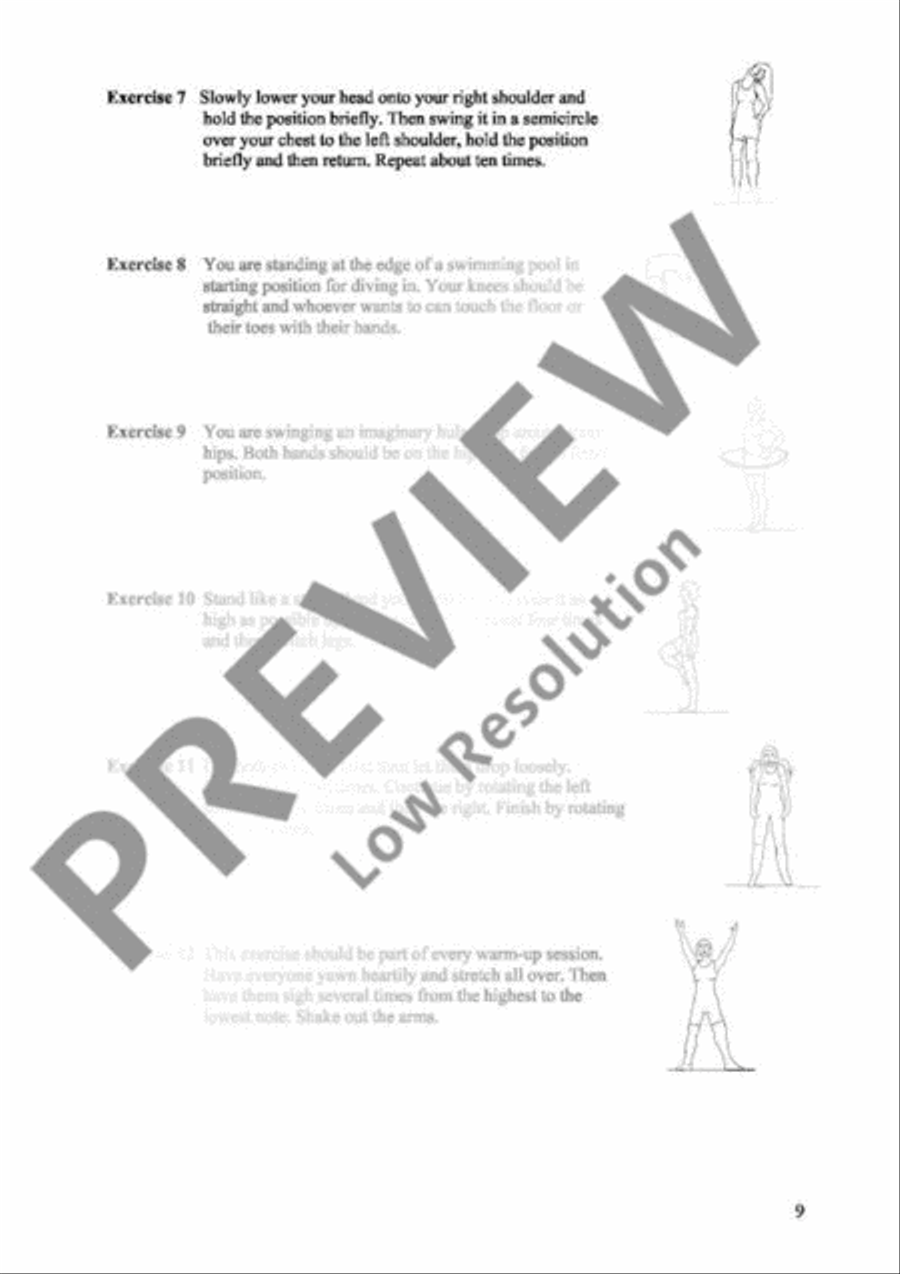 Vocal Warm-ups Choir scores gallery preview page 10