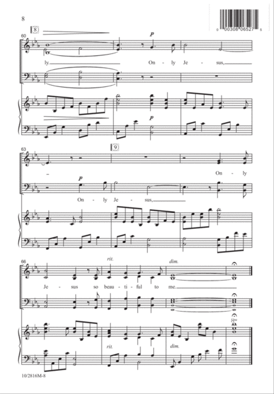 Only Jesus Only Jesus 4-Part scores gallery preview page 9