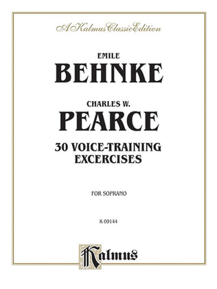 Book cover for Thirty Voice-Training Exercises
