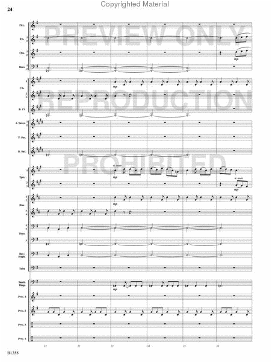 Three Celtic Dances Concert Band scores gallery preview page 23