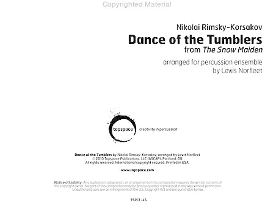 Dance of the Tumblers Percussion Ensemble scores gallery preview page 2