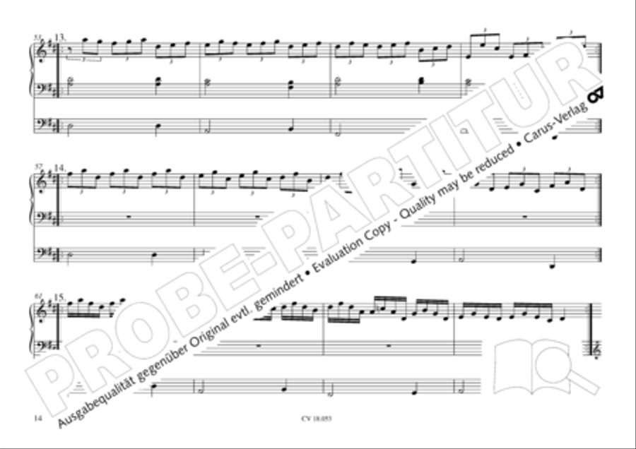 Das Husumer Orgelbuch von 1758 Organ Solo scores gallery preview page 15