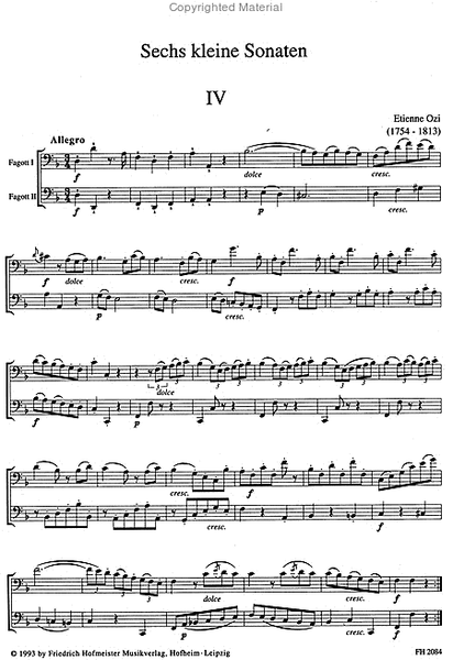 Sechs kleine Sonaten, Heft 2