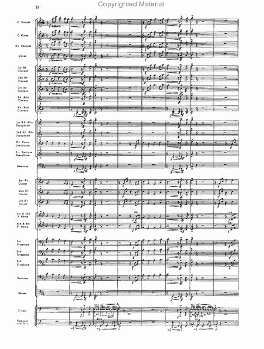Pageantry Pageantry Concert Band scores gallery preview page 12