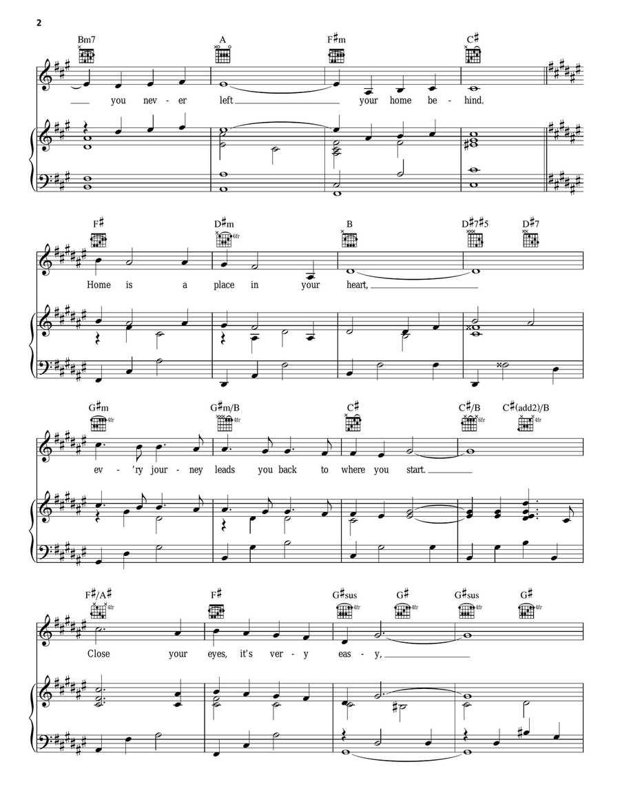 Already Home Already Home Piano, Vocal, Guitar scores gallery preview page 2