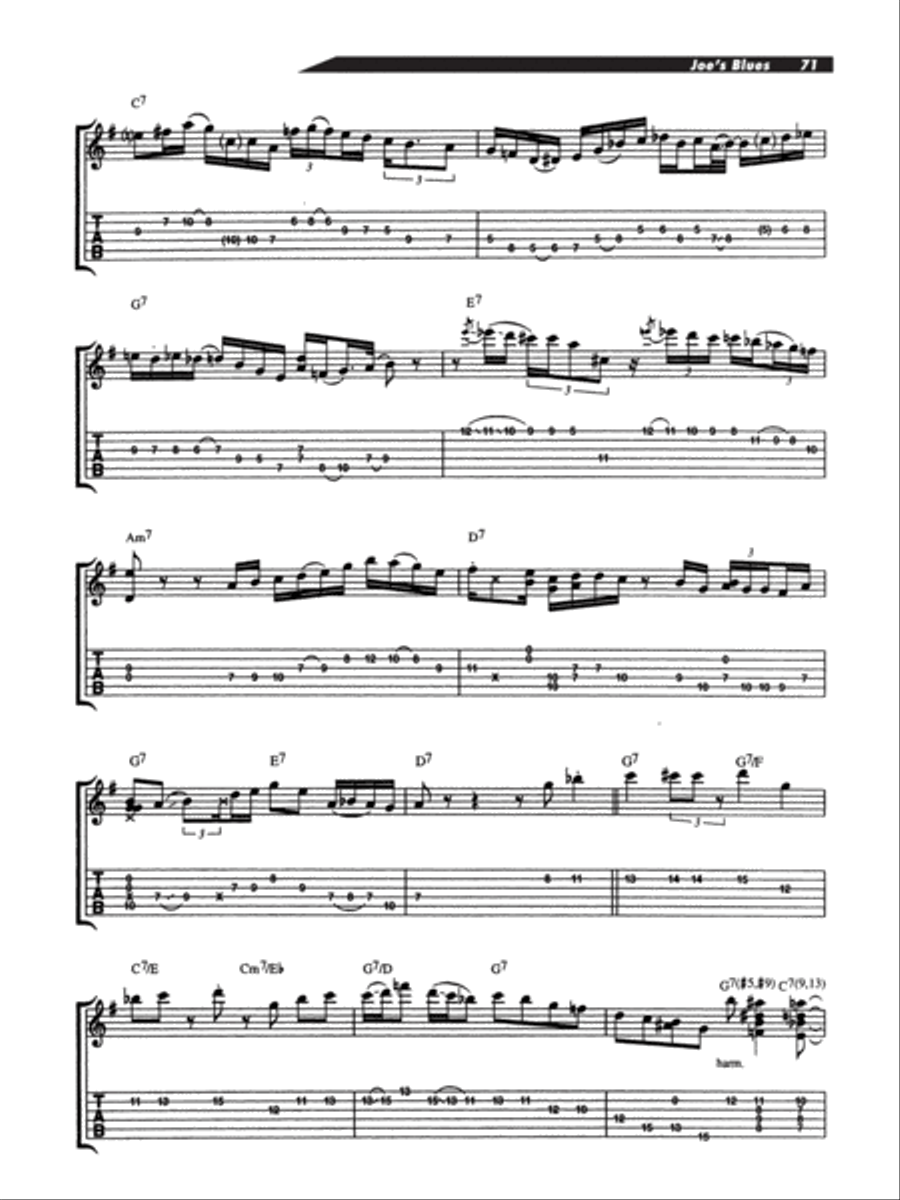 Joe Pass -- On Guitar Electric Guitar scores gallery preview page 72