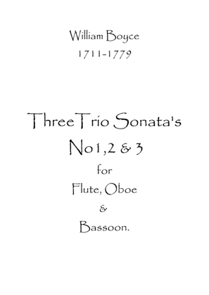 Book cover for Three Trio Sonatas No.1,2 & 3