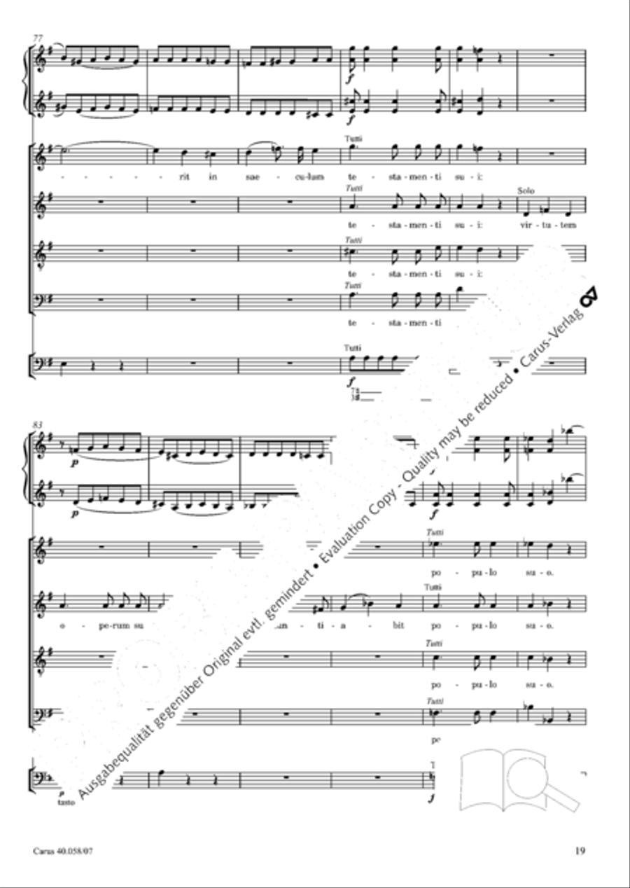 Vesperae solennes de Dominica 4-Part scores gallery preview page 24