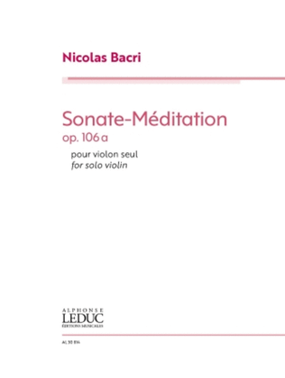 Sonate-Meditation, Op. 106a