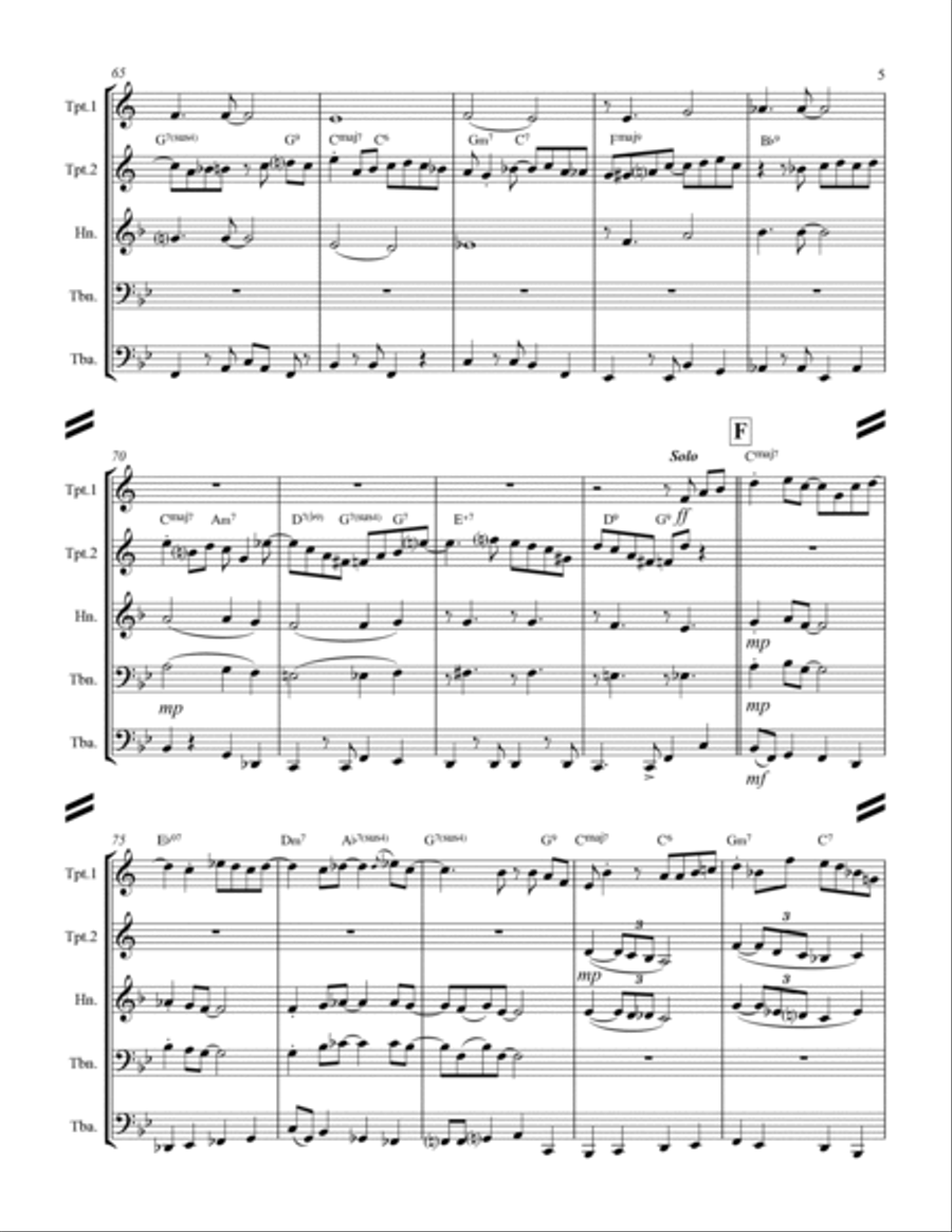 Come Fly With Me Horn scores gallery preview page 6