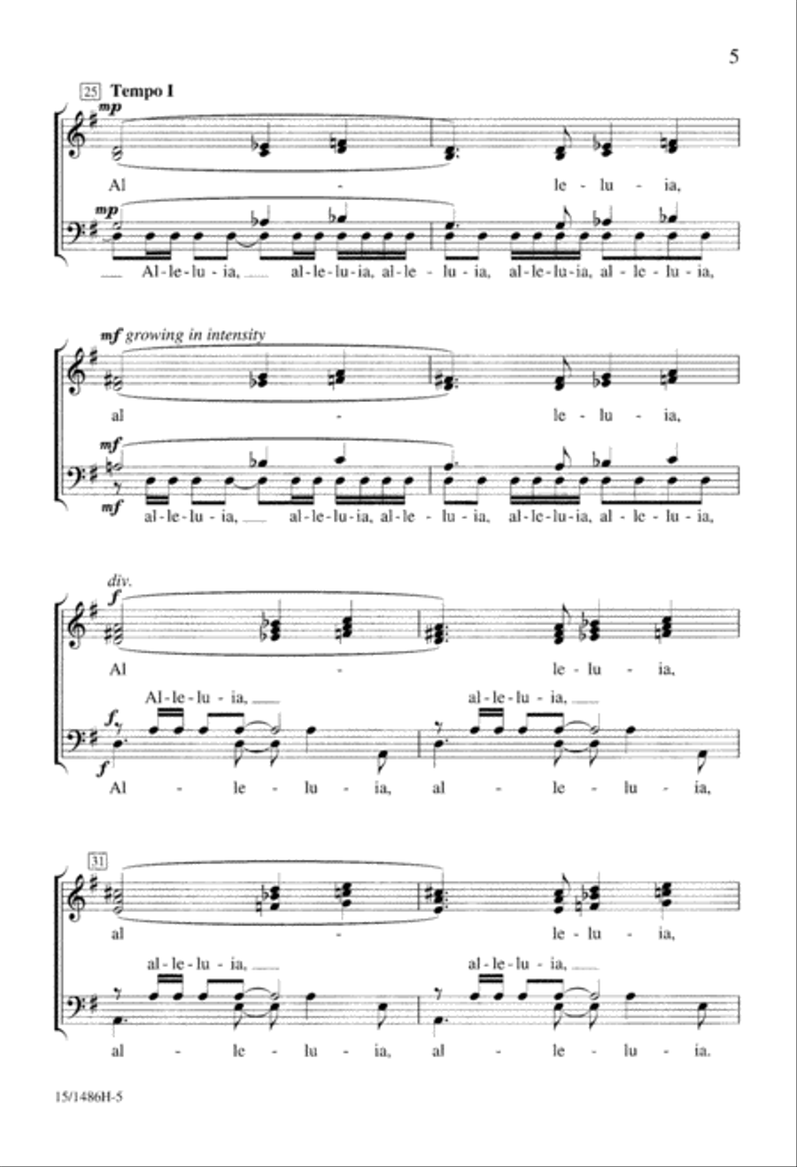 Alleluia 4-Part scores gallery preview page 5
