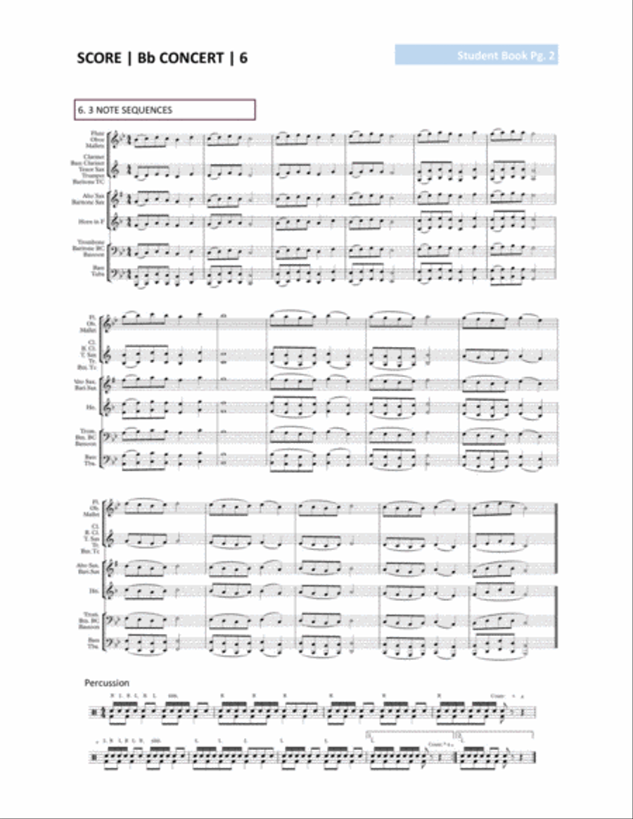 Daily Exercises for Band Concert Band scores gallery preview page 6