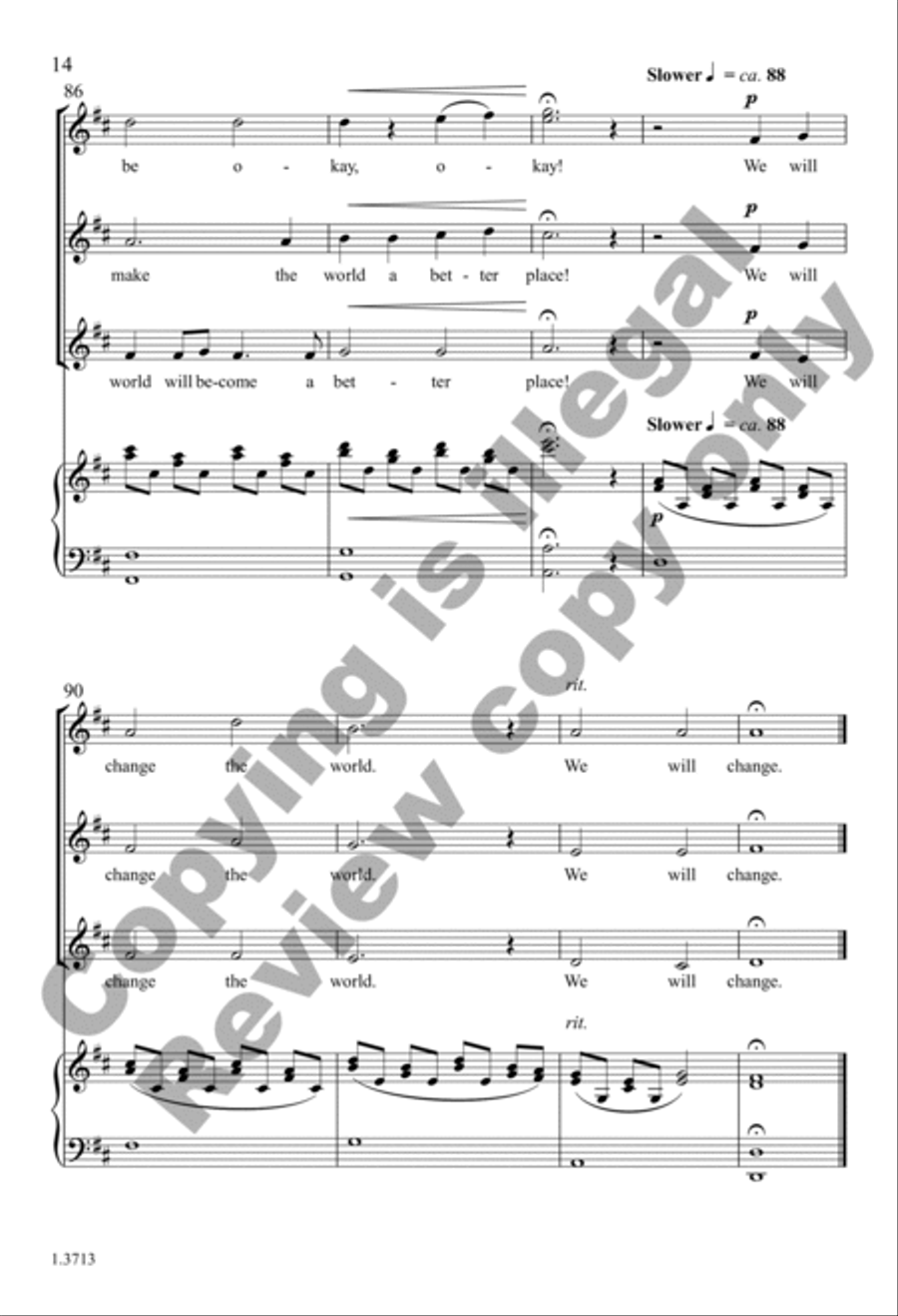 Change (Choral Score) SSA scores gallery preview page 14