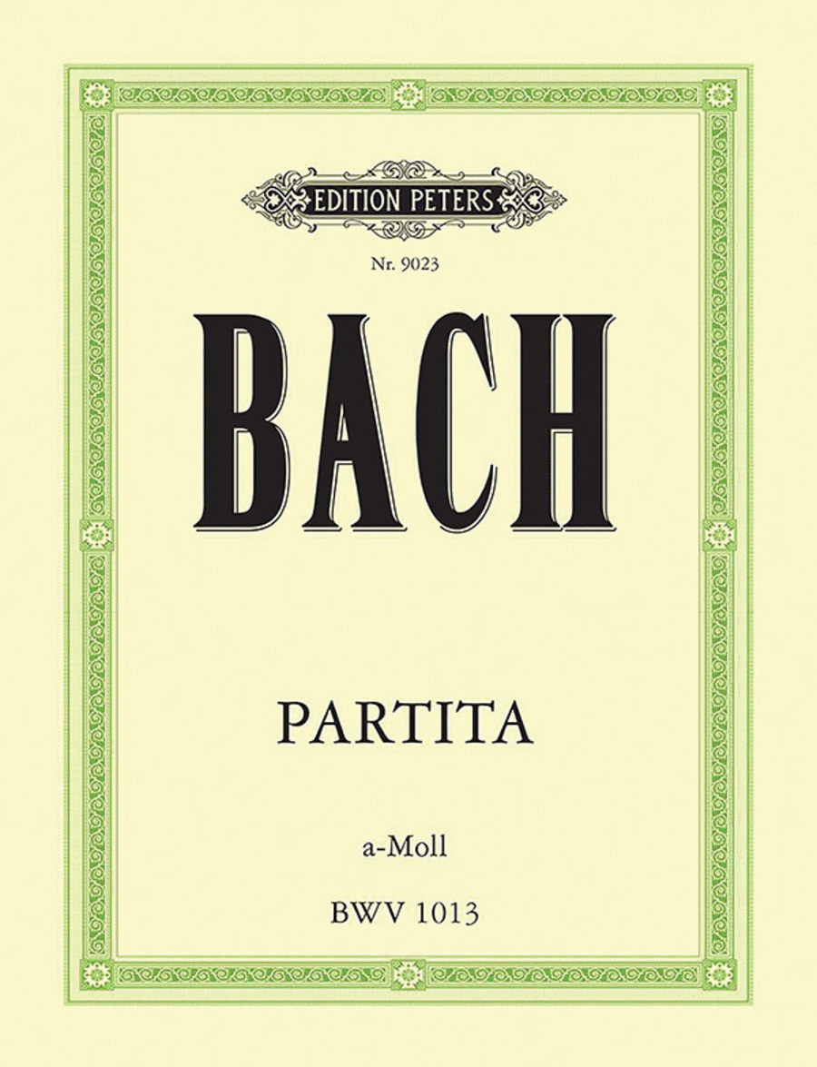 Partita in A minor (Sonata) BWV 1013 Flute Solo scores gallery preview page 1