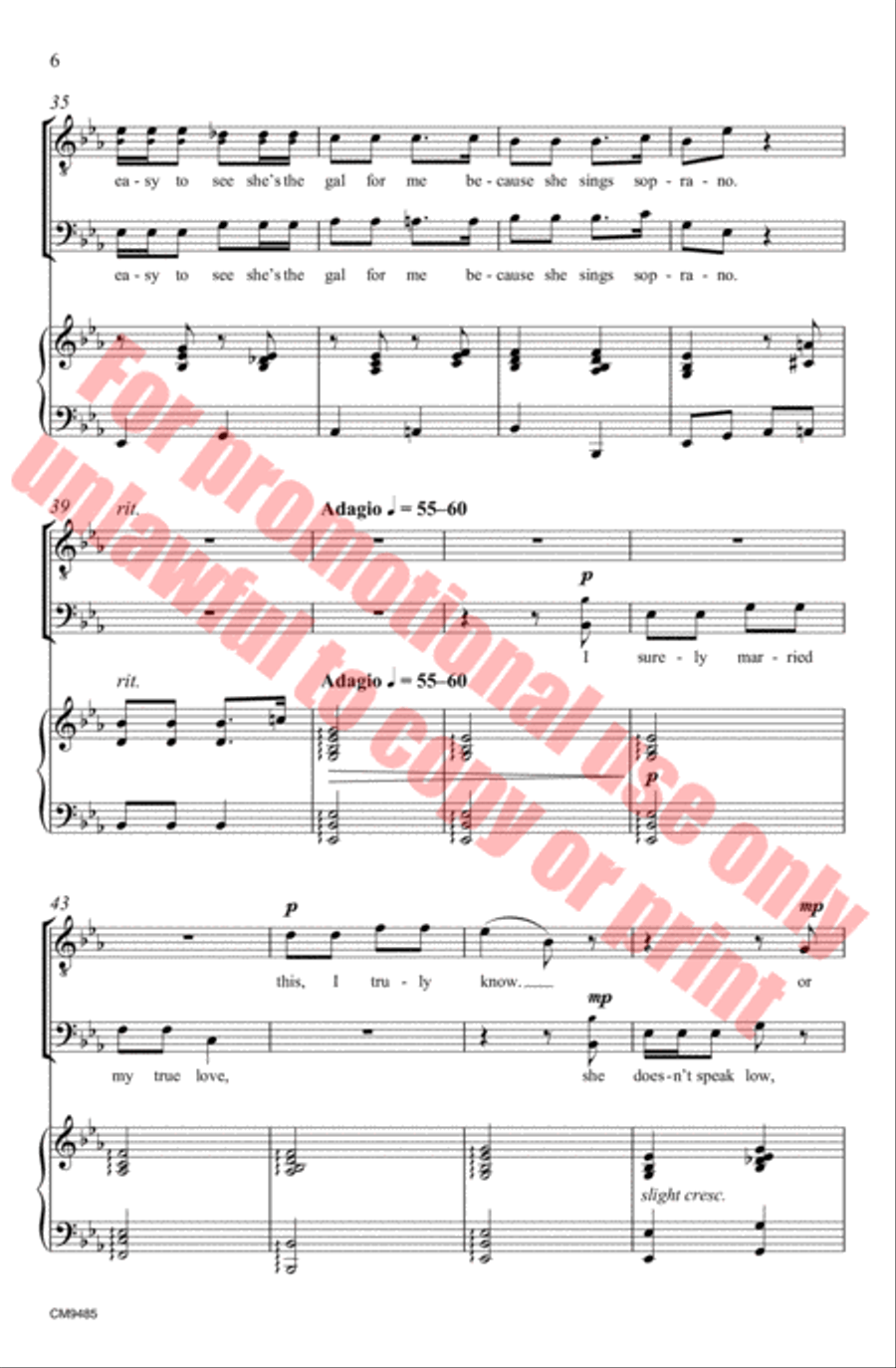 My Baby Sings Soprano My Baby Sings Soprano Choir scores gallery preview page 7