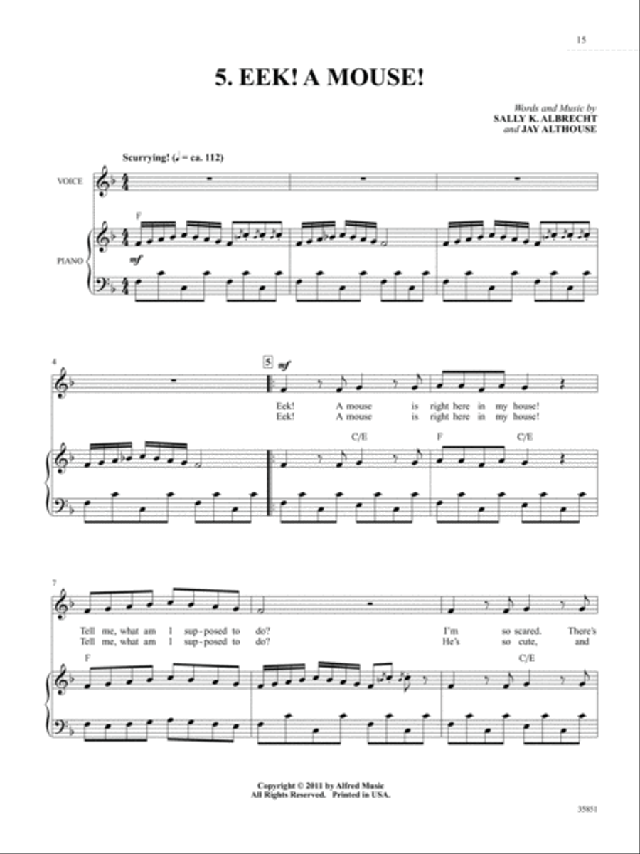 Creepy Creatures Creepy Creatures Unison Choir scores gallery preview page 4