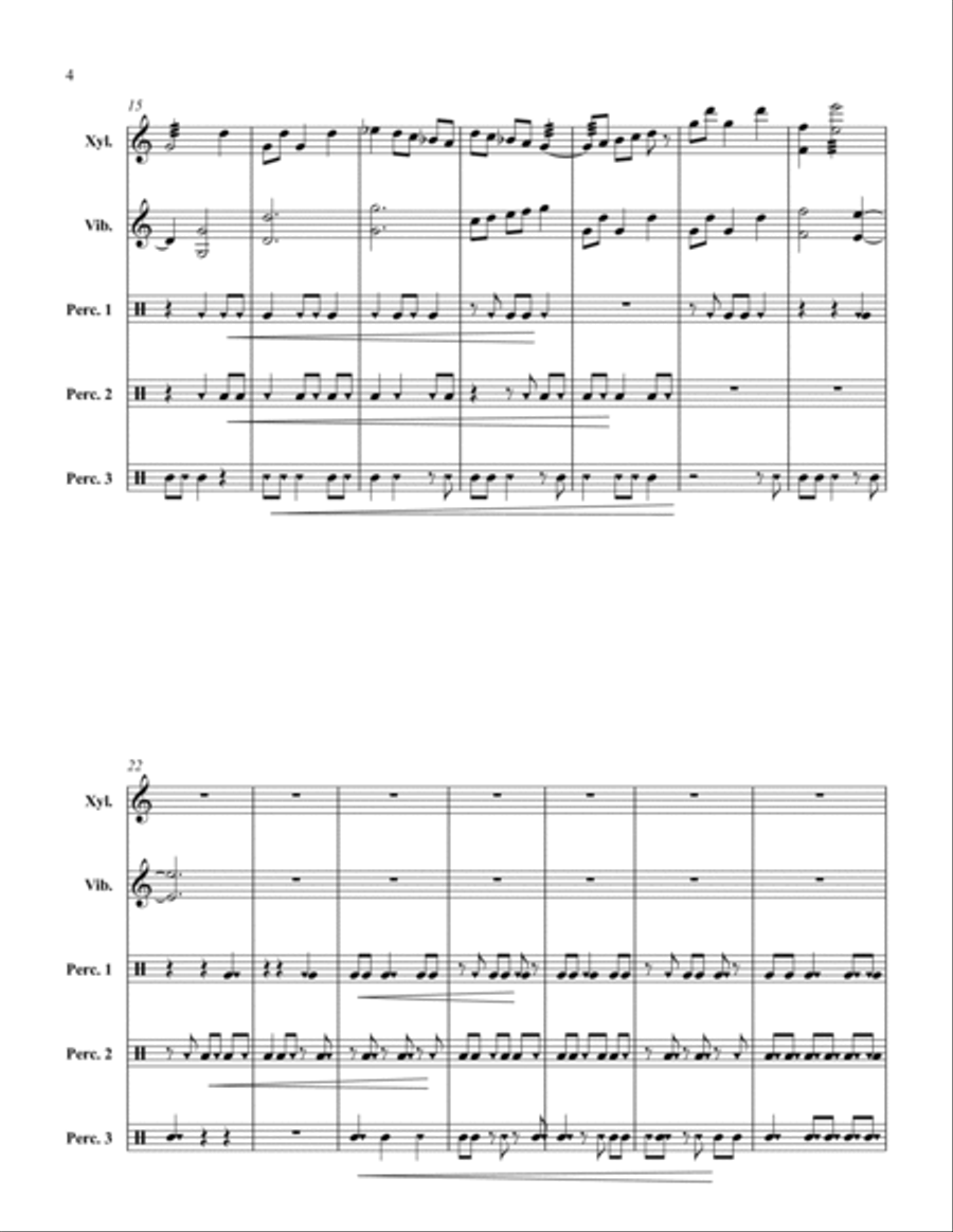 3/5 Percussion Quintet 3/5 Percussion Quintet Percussion scores gallery preview page 4