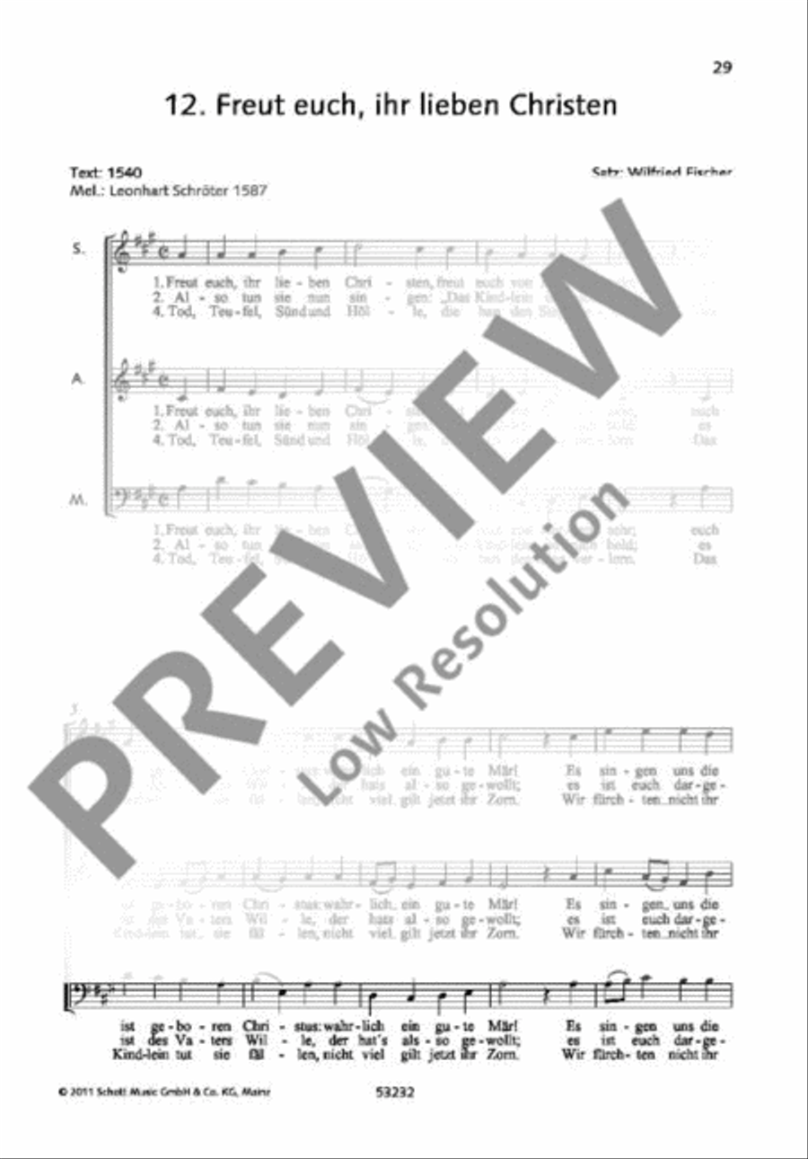 Freut euch, ihr lieben Christen A Cappella scores gallery preview page 2