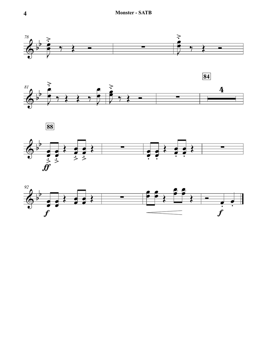 Monster Concert Band scores gallery preview page 4