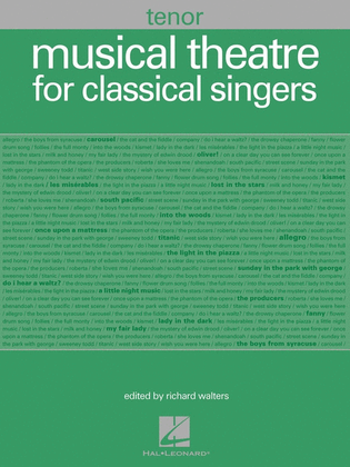 Book cover for Musical Theatre For Classical Singers Tenor