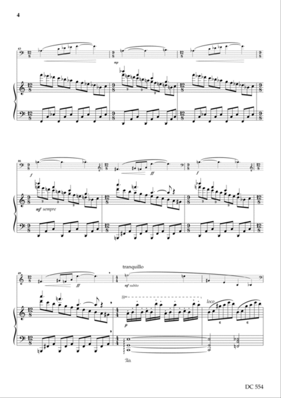 Sonata for Violoncello and Piano Piano scores gallery preview page 4