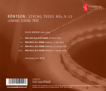 Rontgen: Complete String Trios, Vol. 3