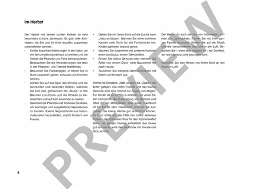 Musikgarten 2 - Herbst/Winter - Liederheft mit CD Vol. 2 CD scores gallery preview page 4