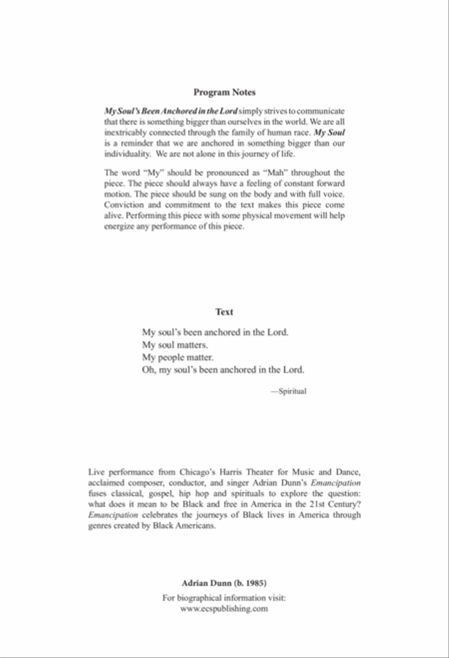 My Soul's Been Anchored in the Lord 4-Part scores gallery preview page 2